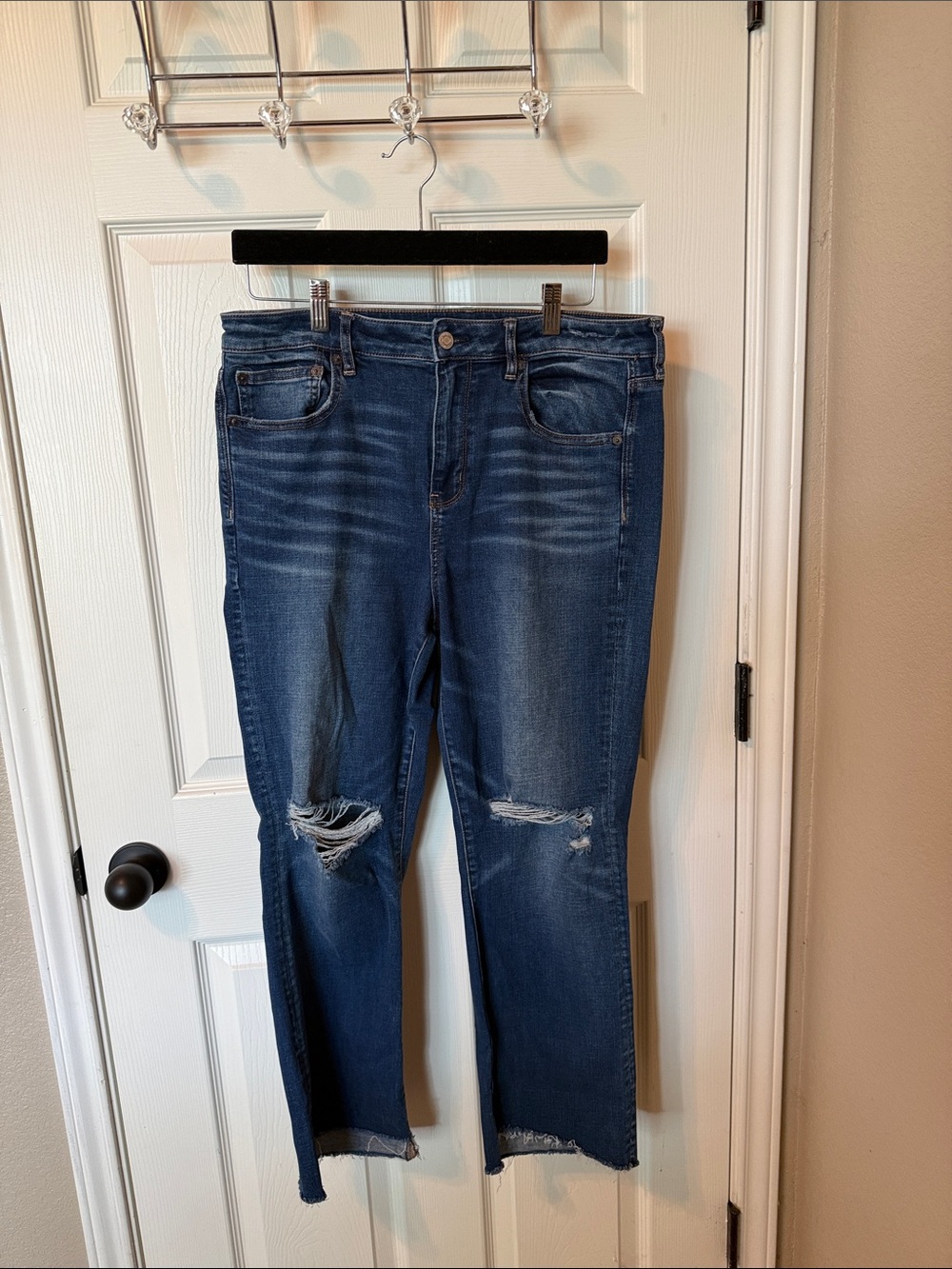 American Eagle Hi-Rise Crop Flare Jeans